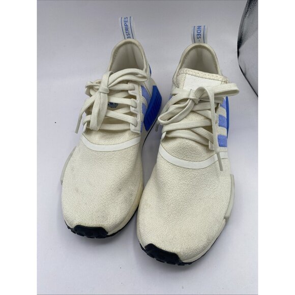 Adidas NMD R1 Womens 10 Running Shoes White Blue HP2823 - Picture 2 of 5